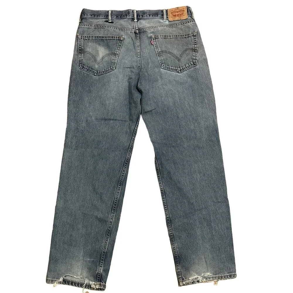 Levi's 550 Relaxed Fit Straight‎ Blue Medium Wash Denim Jeans Men’s Size 38X34